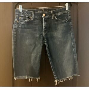 Women’s 7 for all man kind dojo shorts size 29